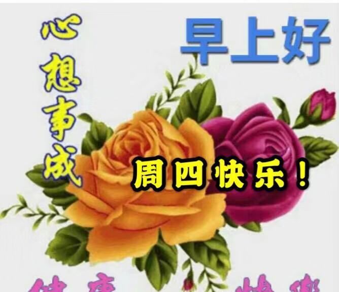 漂亮的周四早上好祝福图片周四早上好问候句子