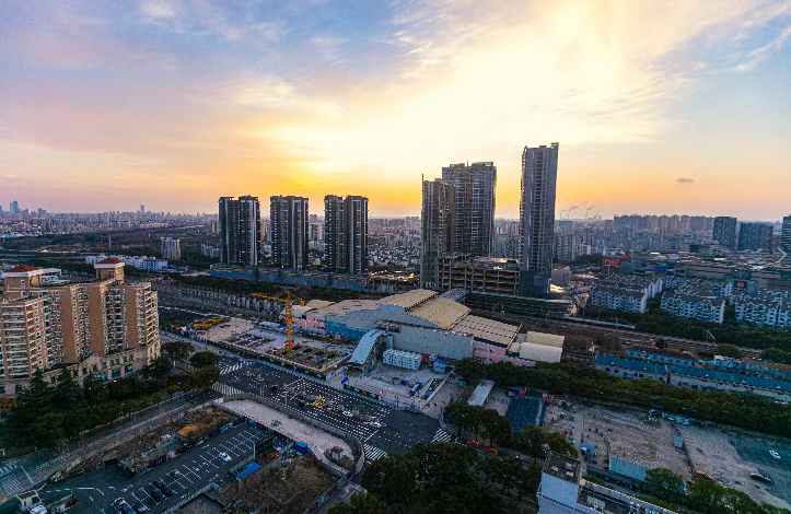  "莘庄地铁站上盖综合开发项目"整体效果图.