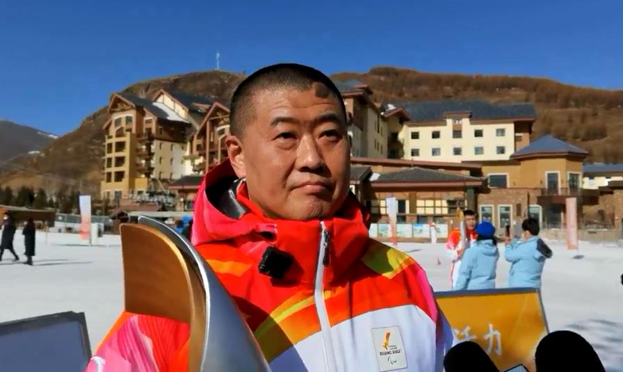 火炬手孙晓刚希望更多残疾人体会体育魅力