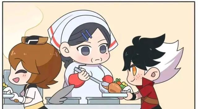 王者荣耀漫画鲁班大师和食堂阿姨的特殊关系东方曜羡慕哭了