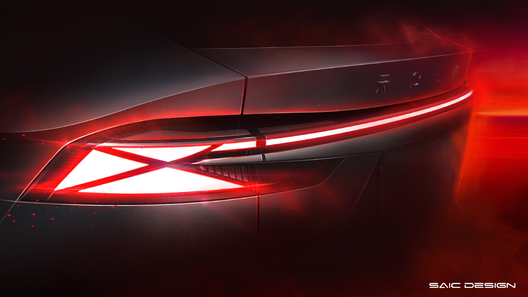 全新贯穿式灯组设计 第三代荣威RX5渲染图曝光