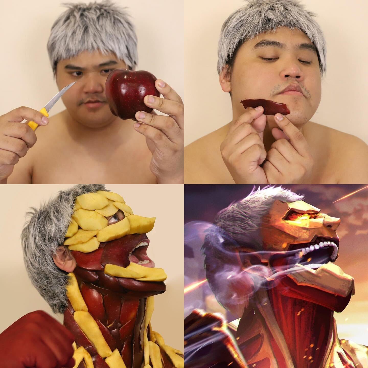 低成本cos的泰国小哥的巨人cos