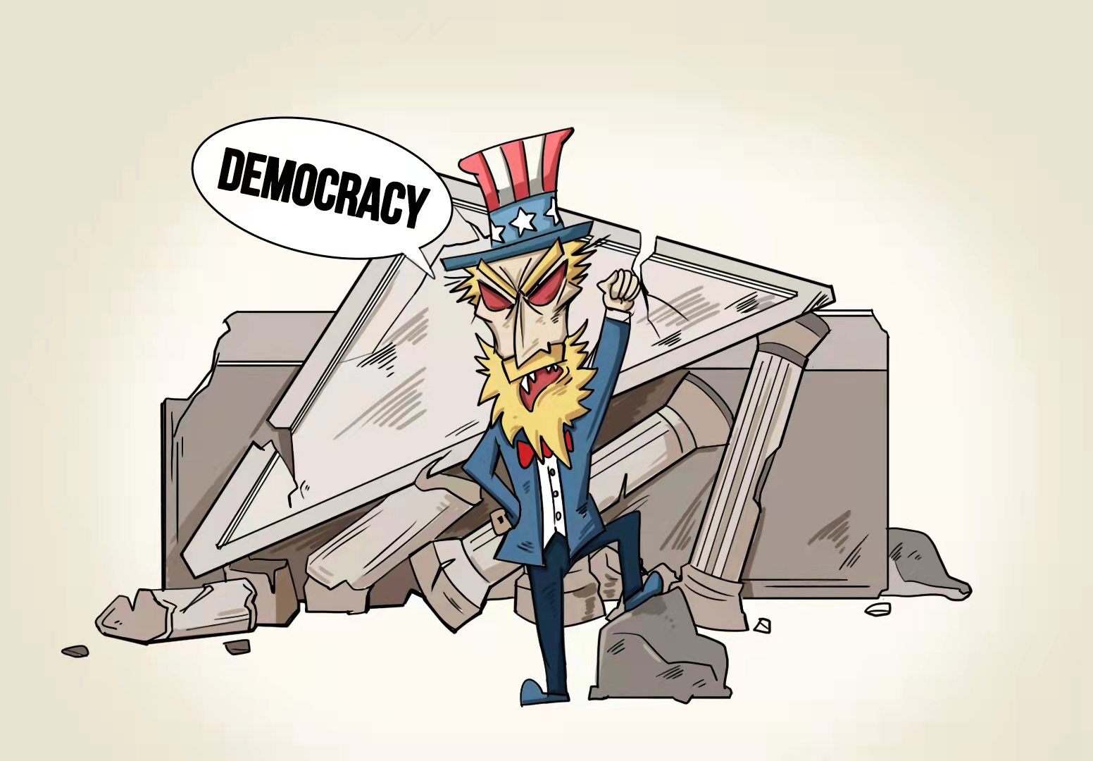 漫评2021年美国人权:玩弄虚假民主 践踏政治权利|美国_新浪新闻