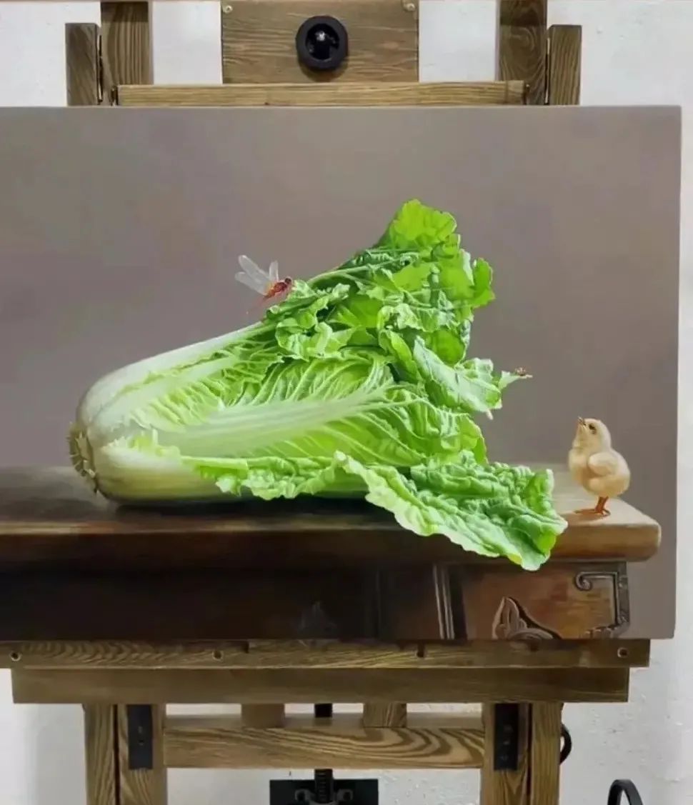 画颗"真"白菜,价值8000万,网友提出异议!|异议|超写实|蜻蜓_新浪新闻