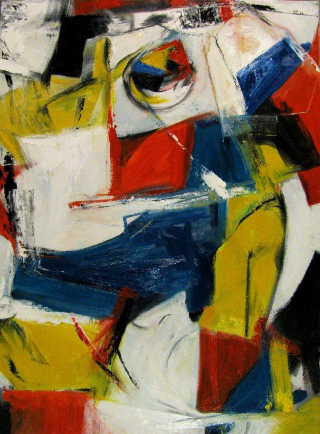 美国画家fredsmilde的抽象画元素里面的色彩