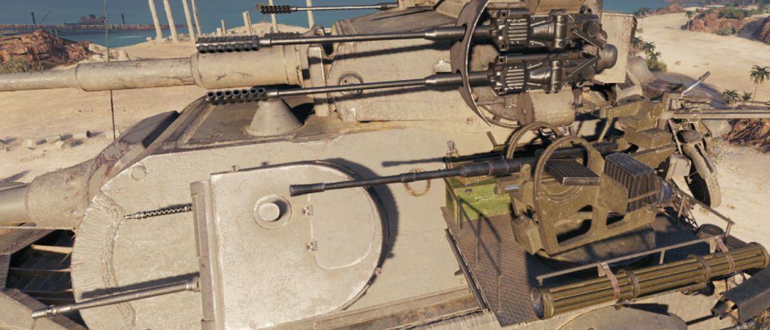 炮塔两侧,各1个ii号的炮塔各2挺30mm mk103机炮各1挺37mm高射炮各1具"