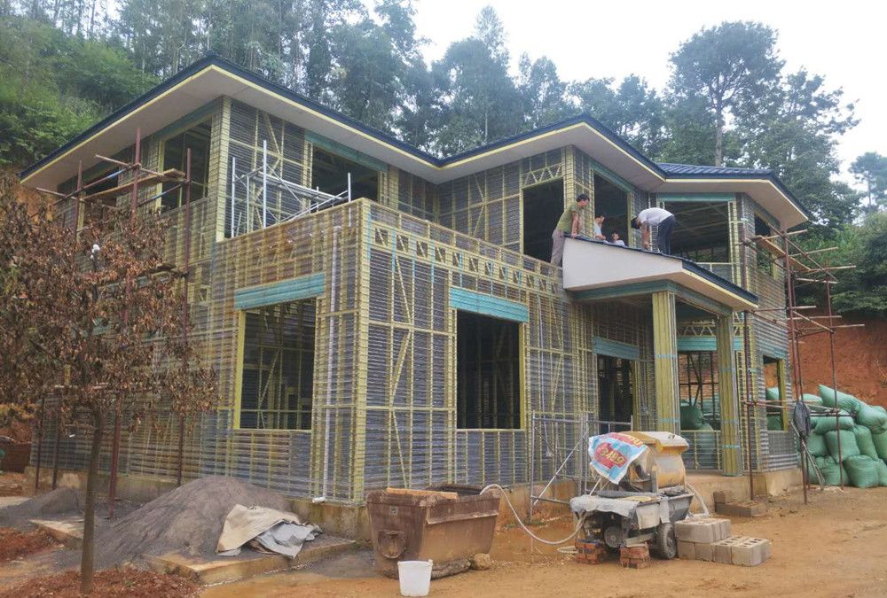 和农村传统房屋相比,这种新型房屋具有以下3种优势:在装配式住宅类型