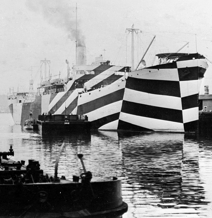 1918年，战舰的“炫目迷彩”