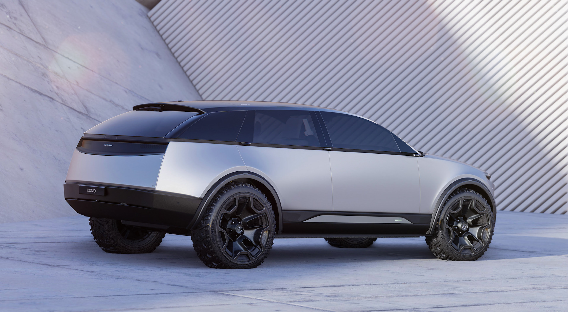 跨界风格设计 现代全新纯电动SUV Kioniq假想图