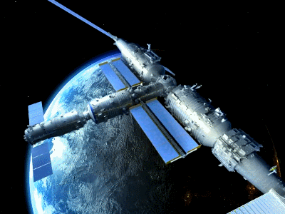 　我国空间站示意图