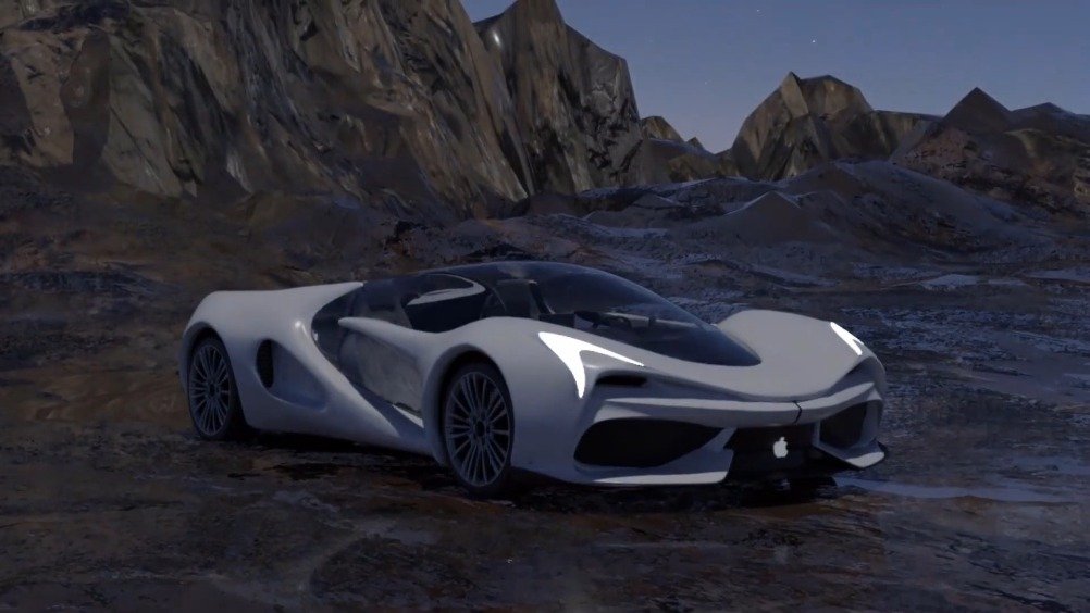 apple car 概念车:圆润车身,流线造型,太空舱既视感