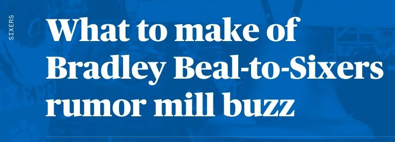 费城组三巨头？传言比尔有意加盟，3换1交易方案出炉休闲区蓝鸢梦想 - Www.slyday.coM