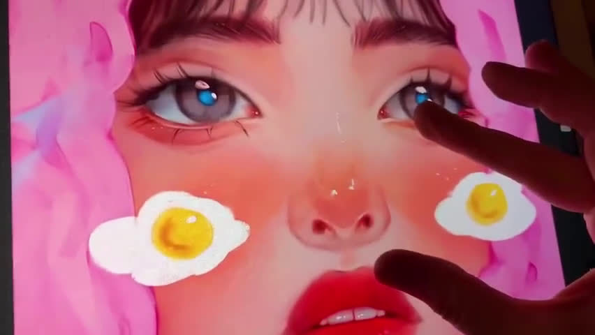 插画师bluesssatan的ipadproprocreate绘画过程看着很舒适67