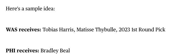 费城组三巨头？传言比尔有意加盟，3换1交易方案出炉休闲区蓝鸢梦想 - Www.slyday.coM