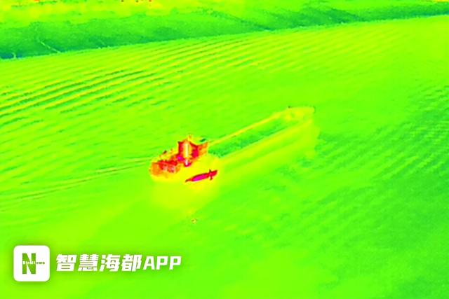 福州海警运用红外热成像技术发现嫌疑船下一步,福州海警局将将利用