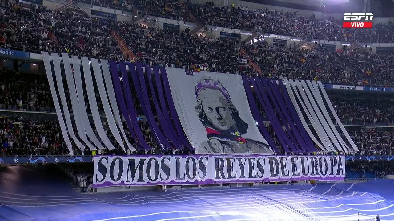 伯纳乌球迷为姆巴佩热烈鼓掌