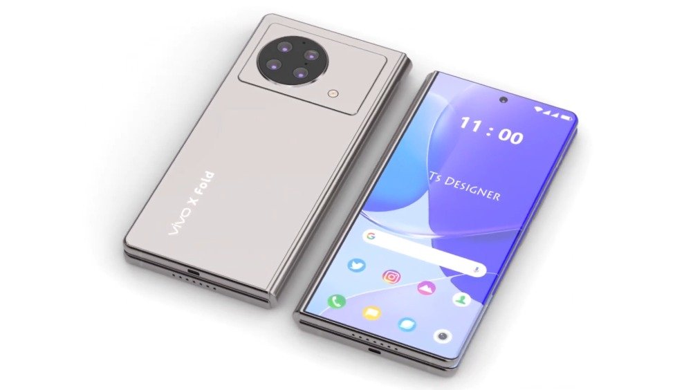 vivoxfold5g概念机内外全面屏圆形四摄相机