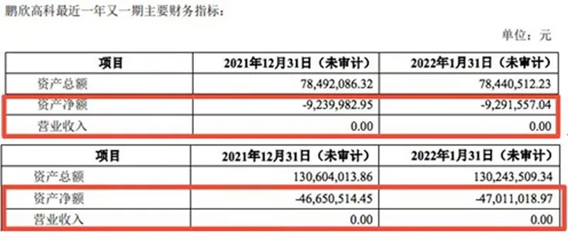 鹏欣高科和启东鹏腾财务指标 图片来源：国中水务公告