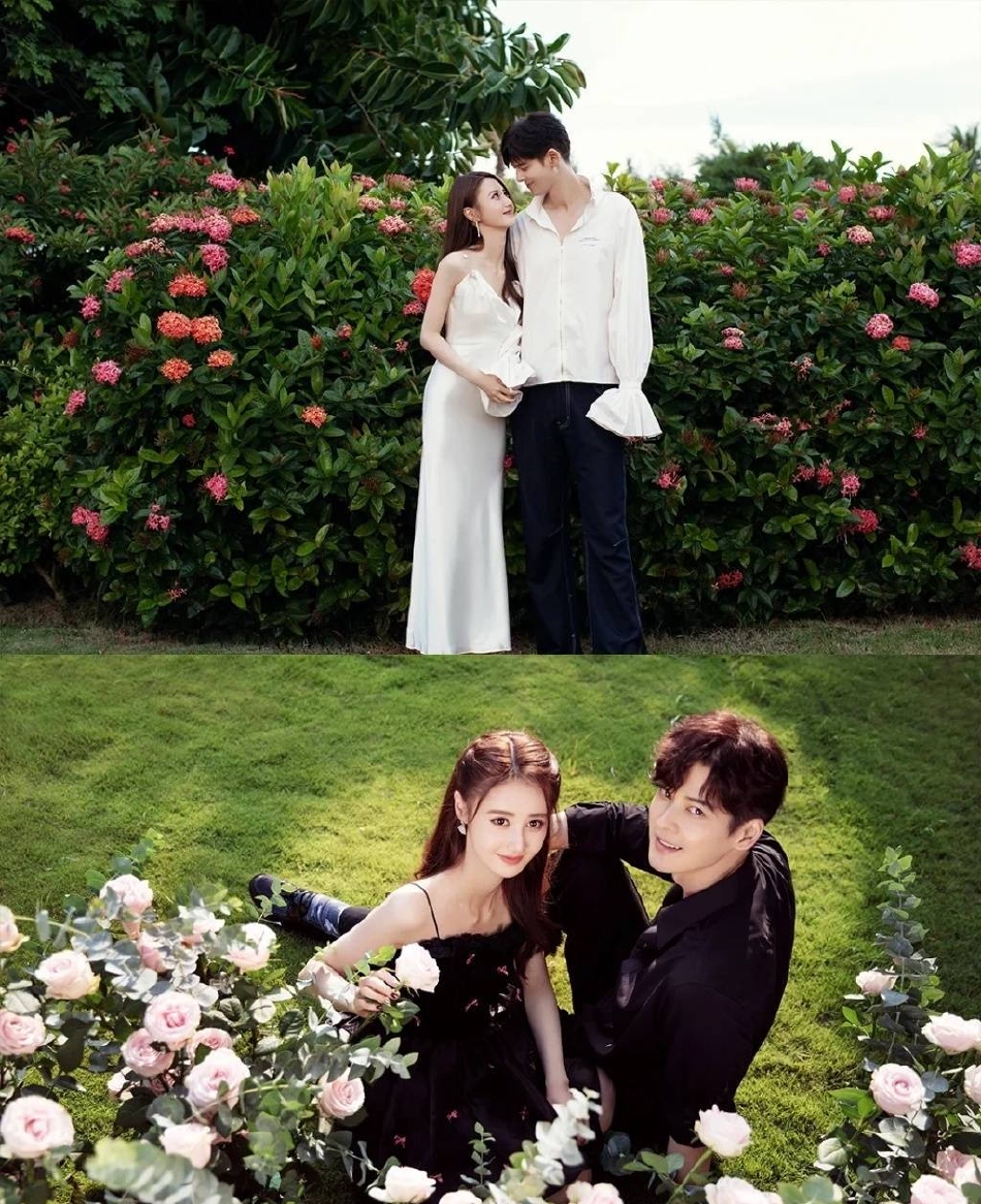 郭品超马泽涵婚纱照海边拥抱甜蜜喂食恩爱甜蜜