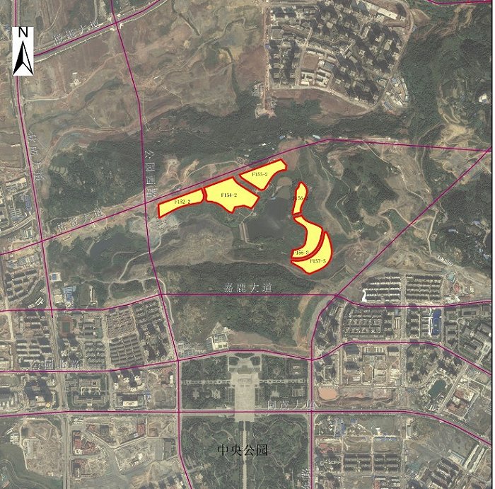 渝北区两路组团位置图 图源:重庆公共资源交易中心