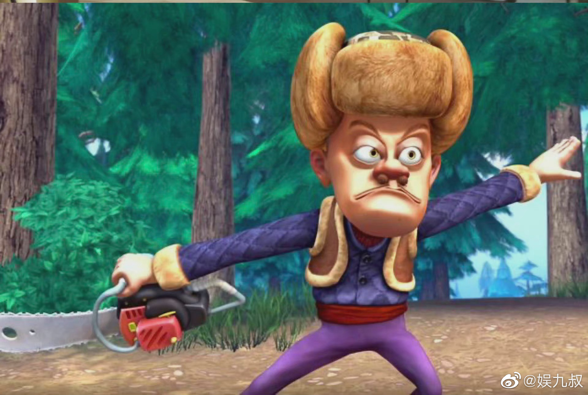 赵丽颖《野蛮生长》东北路透,戴的帽子竟然和光头强撞同款了