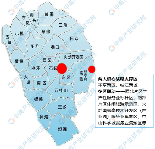 中山产业分布地图图片