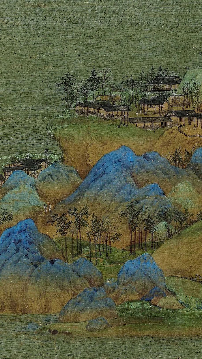 北宋 王希孟《千里江山图》(局部)