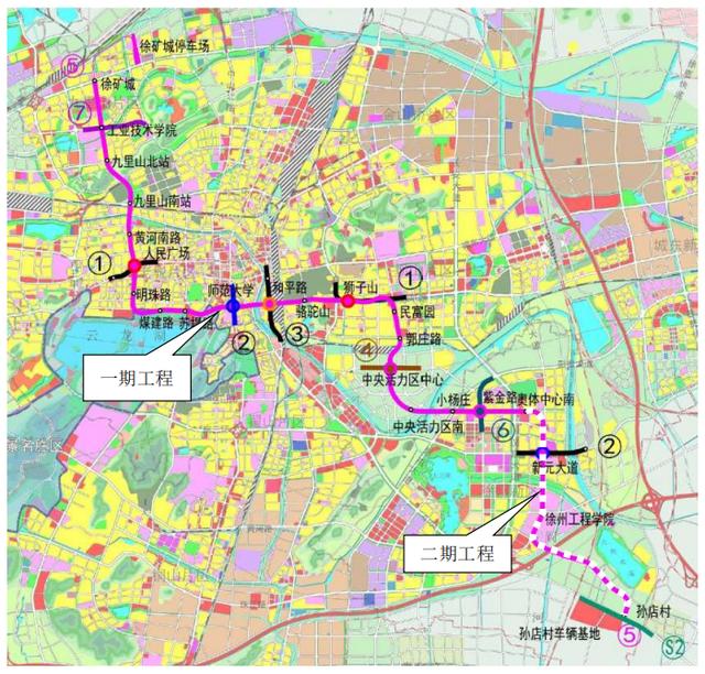 徐州地铁新动态3号线二期4号线5号线