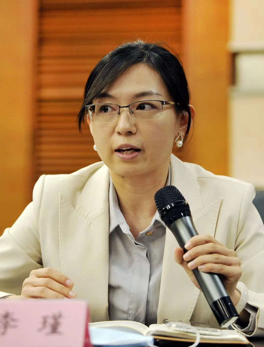 标准化创新基地常务副主任李瑾.信息时报记者 郭柯堂 摄