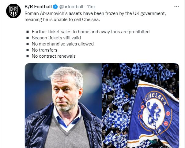直接抢!英国宣布冻结切尔西老板阿布在英资产,切尔西连夜发文!休闲区蓝鸢梦想 - Www.slyday.coM