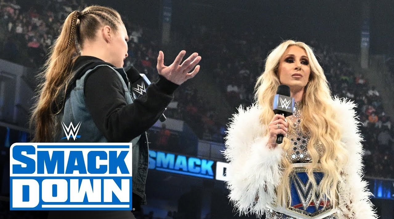 smackdown第1177期夏洛特弗莱尔charlottewwe身着华丽喊话隆达罗西