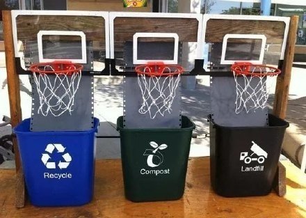 创意垃圾桶给垃圾分类增加趣味