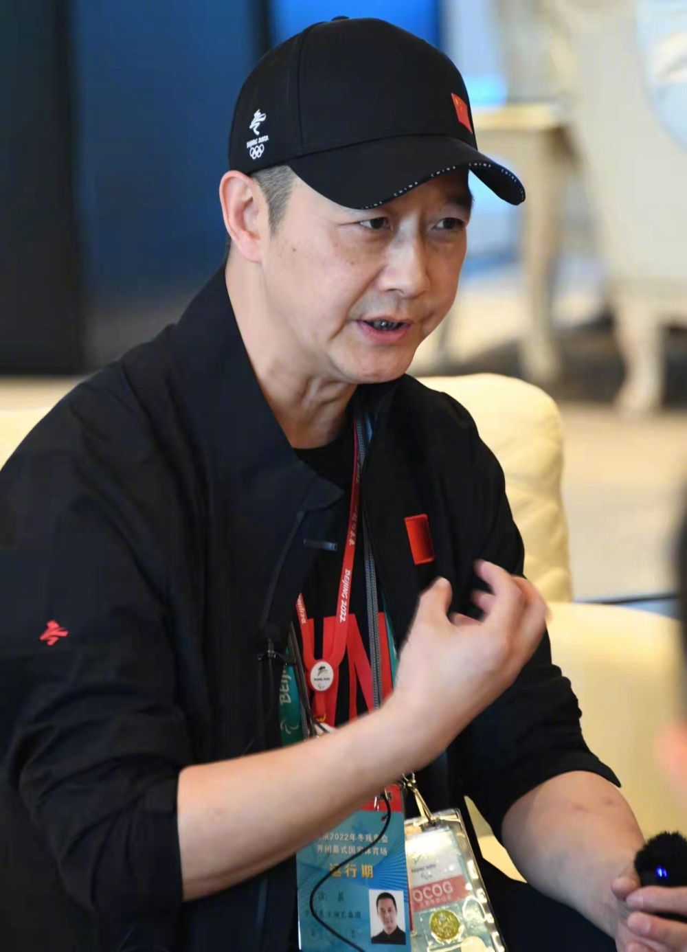 沈晨在接受采访.李欣摄