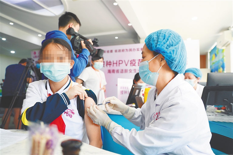我省适龄女生hpv疫苗接种工作启动
