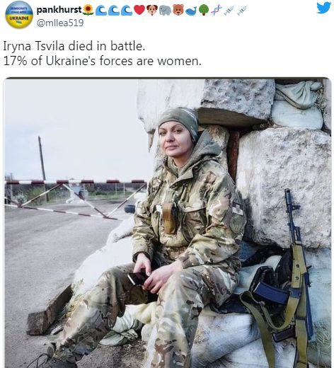 乌克兰著名演员国民女兵阵亡