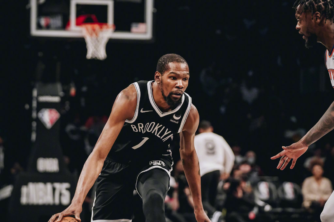 杜兰特一人战一队,狂刷6大纪录,扛着纳什欧文前进|杜兰特|篮网|尼克斯