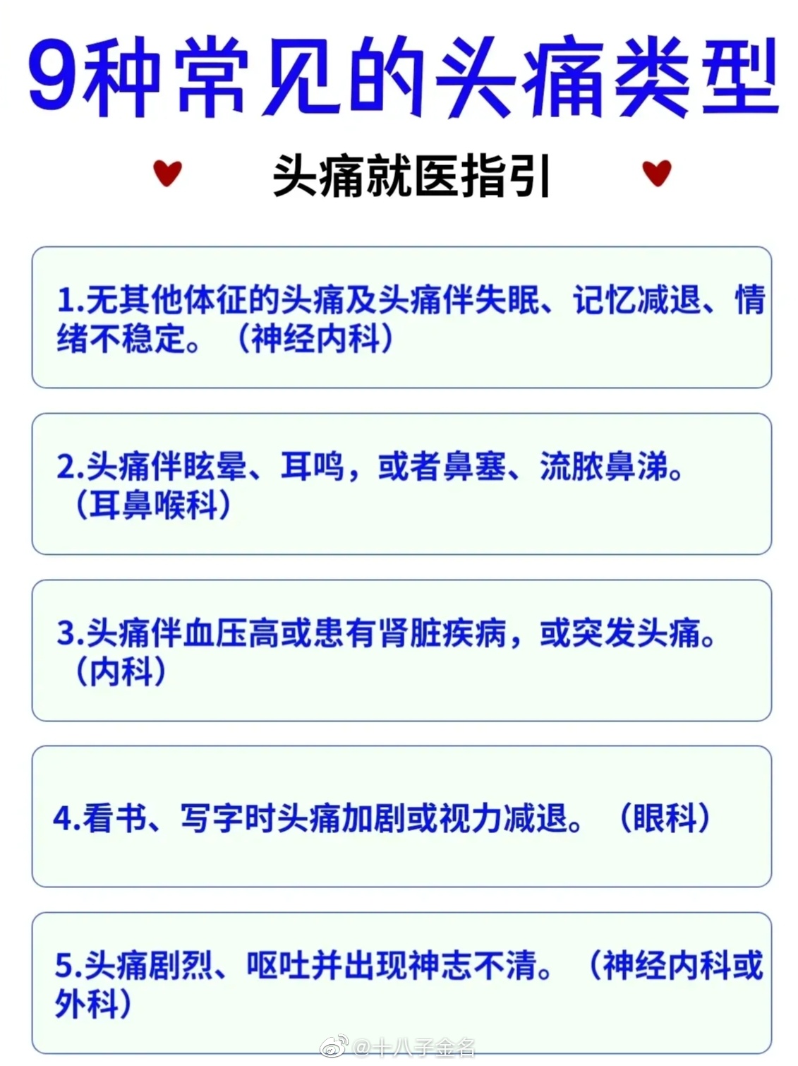 9种不同部位的头痛原因缓解头疼的十个小妙招建议收藏起来
