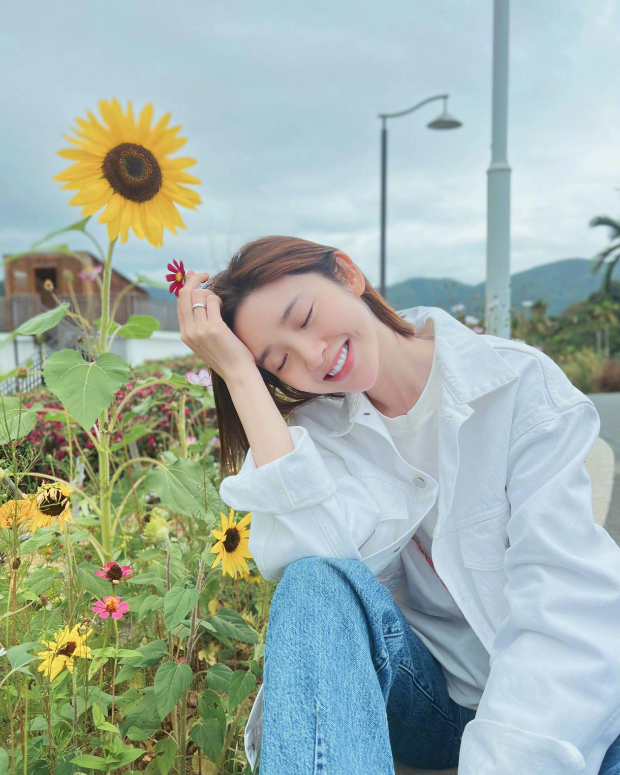 唐艺昕晒春日随拍 笑容甜美气质满分|唐艺昕|春日_新浪新闻