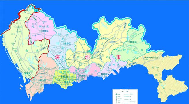 深圳市的前身宝安,成为深圳市的一个区,面积越来越小