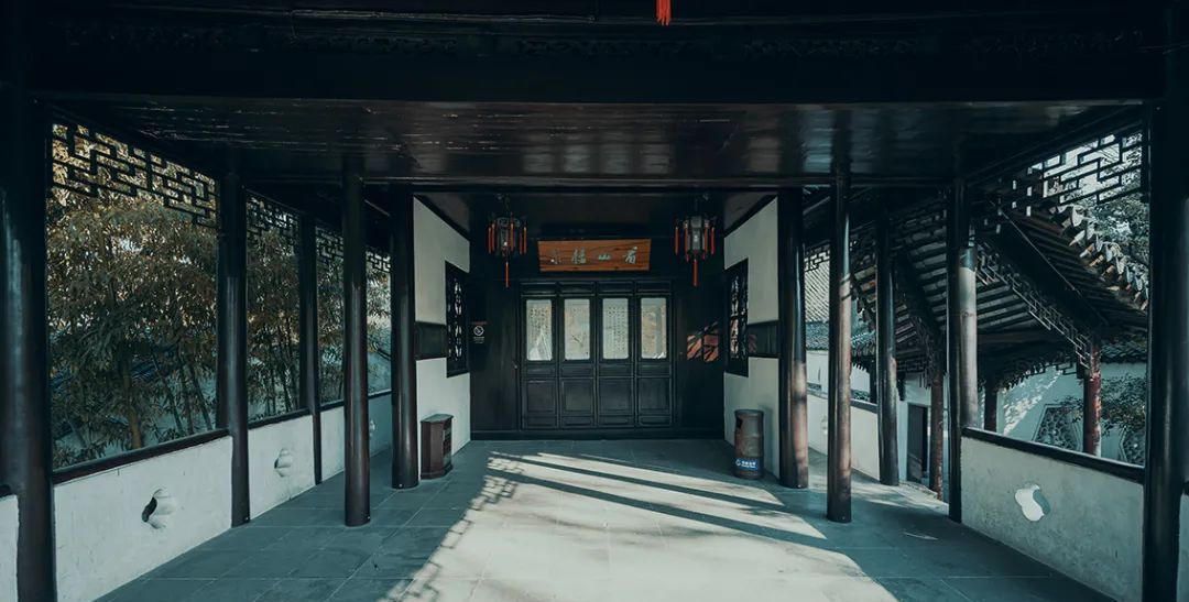 苏州日历竹林掩映看山楼