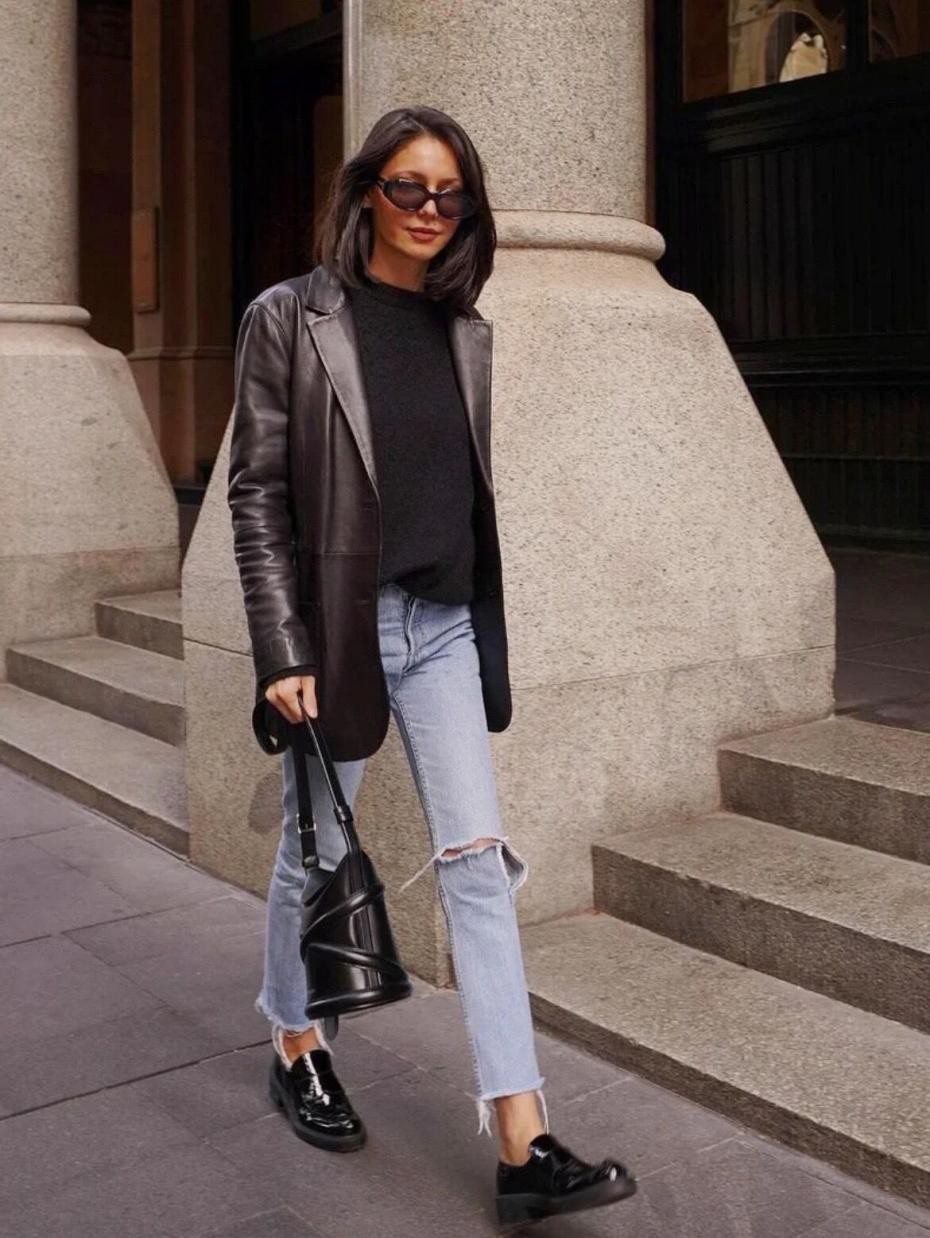 春季最接地气的小个子搭配九分裤乐福鞋优雅时髦可以照着穿