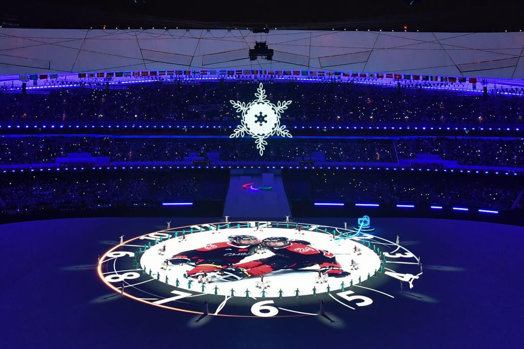 3月13日晚，北京2022年冬残奥会闭幕式在北京国家体育场举行。这是闭幕式现场。新华社记者 张博文 摄