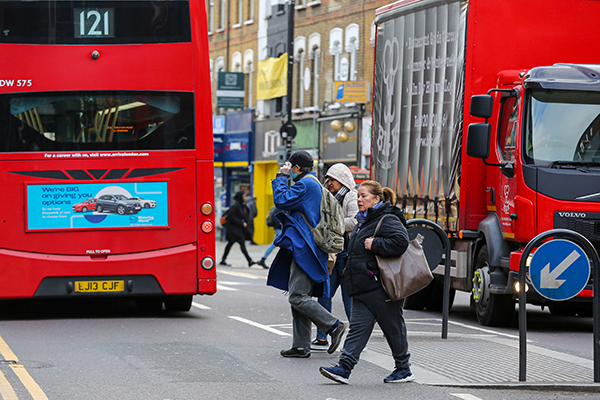 当地时间2022年2月21日,英国伦敦,街头景象.人民视觉&nbsp; 资料图