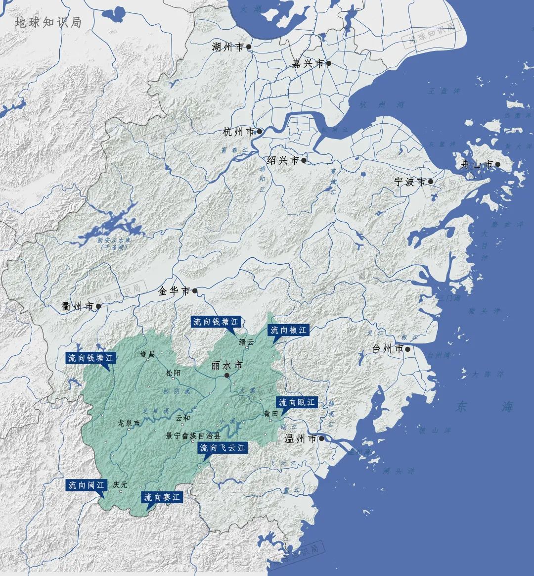 浙江丽水地理位置图片