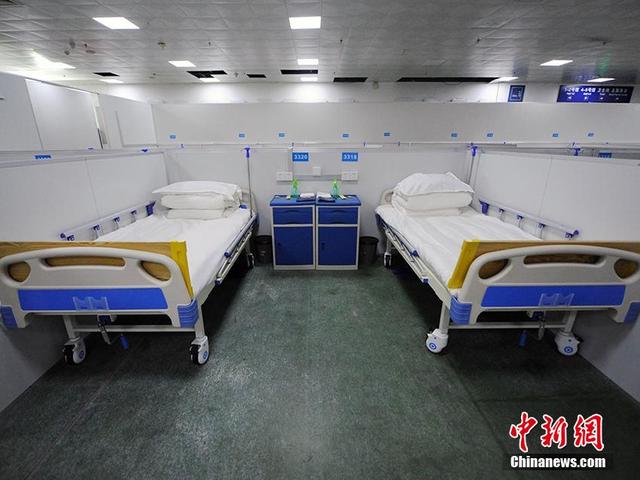 方舱医院内部照片.张瑶 摄