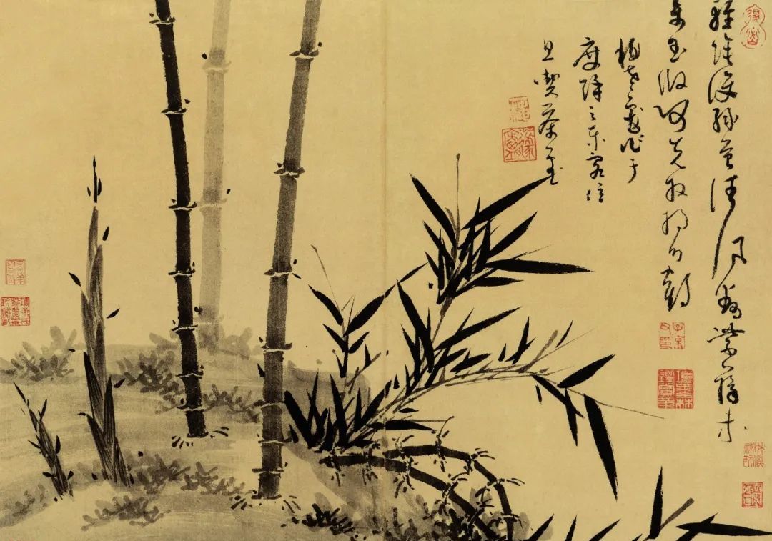 精品欣赏吴镇画竹