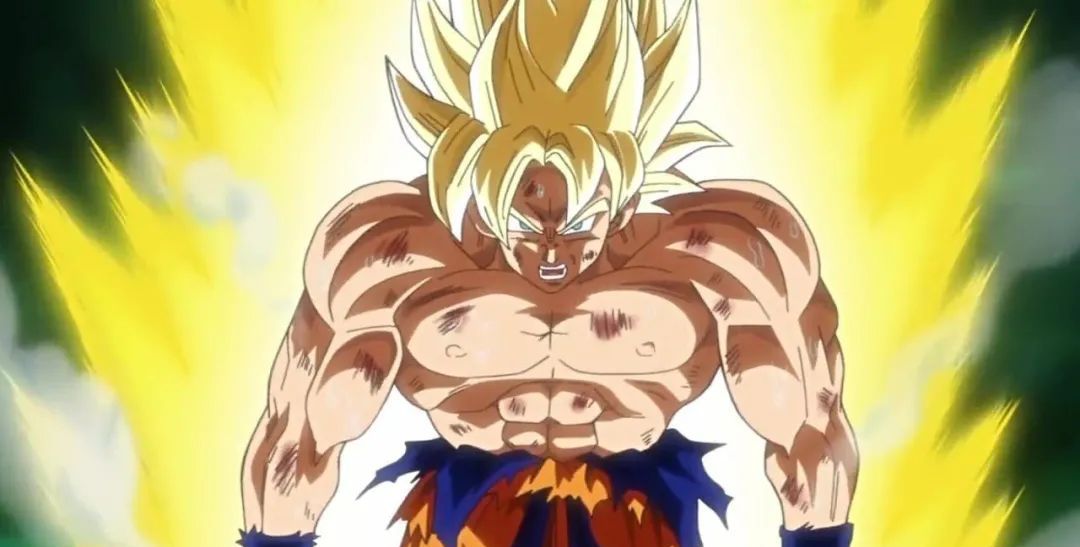 由于库林被杀,孙悟空因为极度愤怒成功变身成传说中的超级赛亚人,彻底