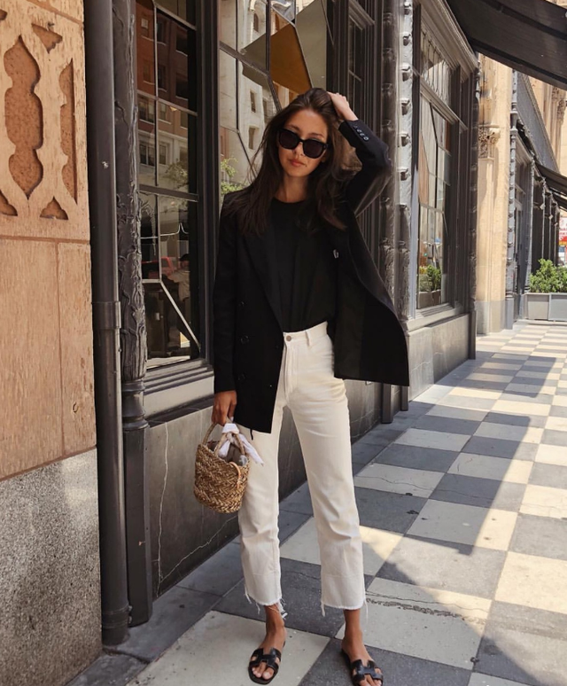 美国时尚博主fakerstorm经典黑白配穿搭风格