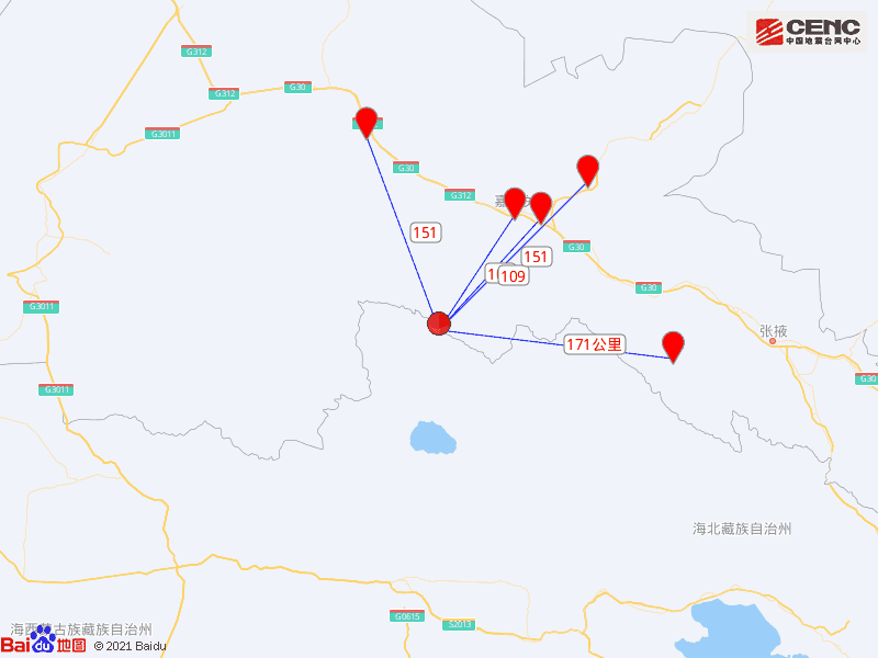 甘肃张掖市肃南县发生51级地震地震周边10公里内的村庄有呼尔乎20公里