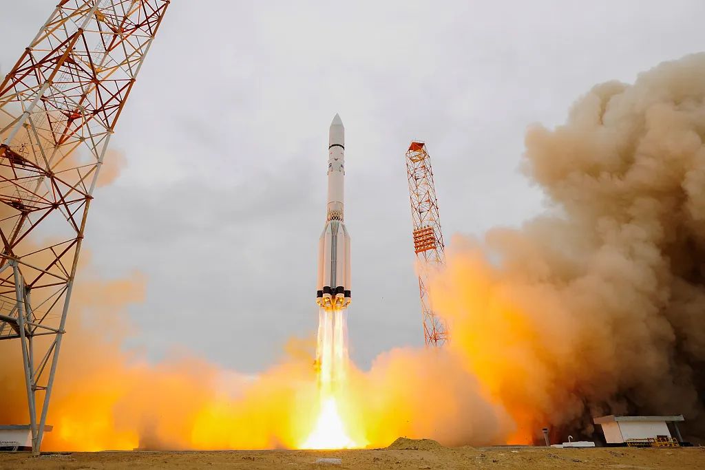 资料图:欧洲的火星探测器exomars从哈萨克斯坦的拜科努尔发射场发射